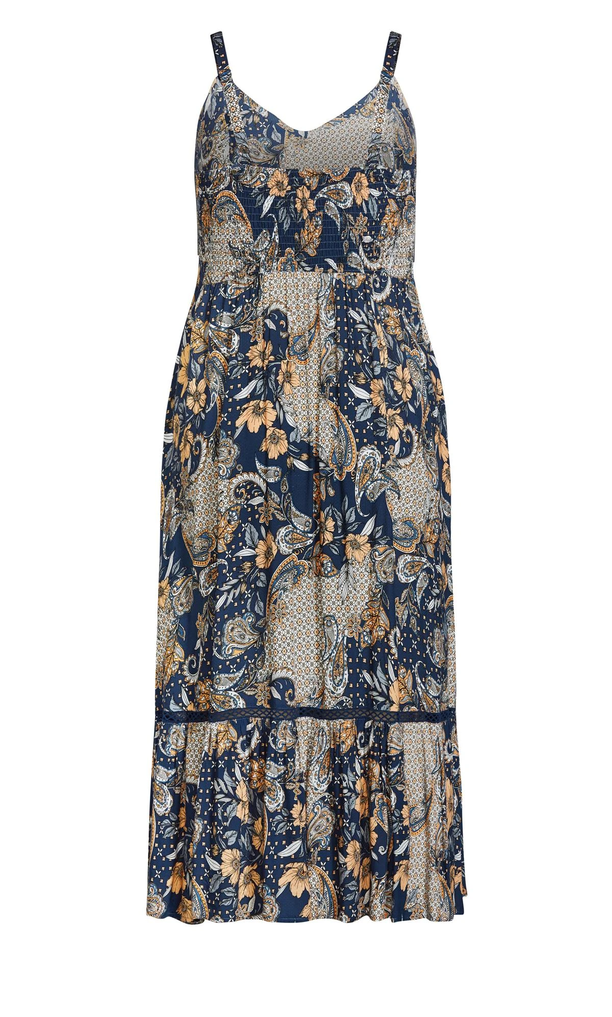 Avenue Aveology Blue Paisley Print Midaxi Sundress - Image 7